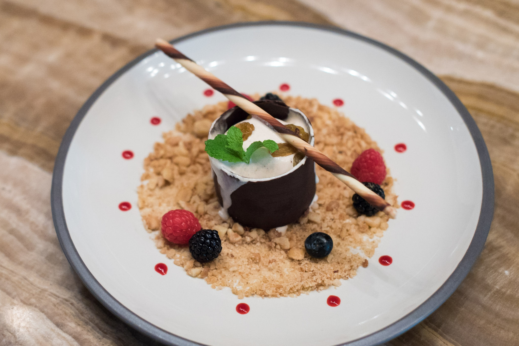 Semifreddo Al Torrone E UvettaThe Waterfall - Shangri-La Hotel, Singapore