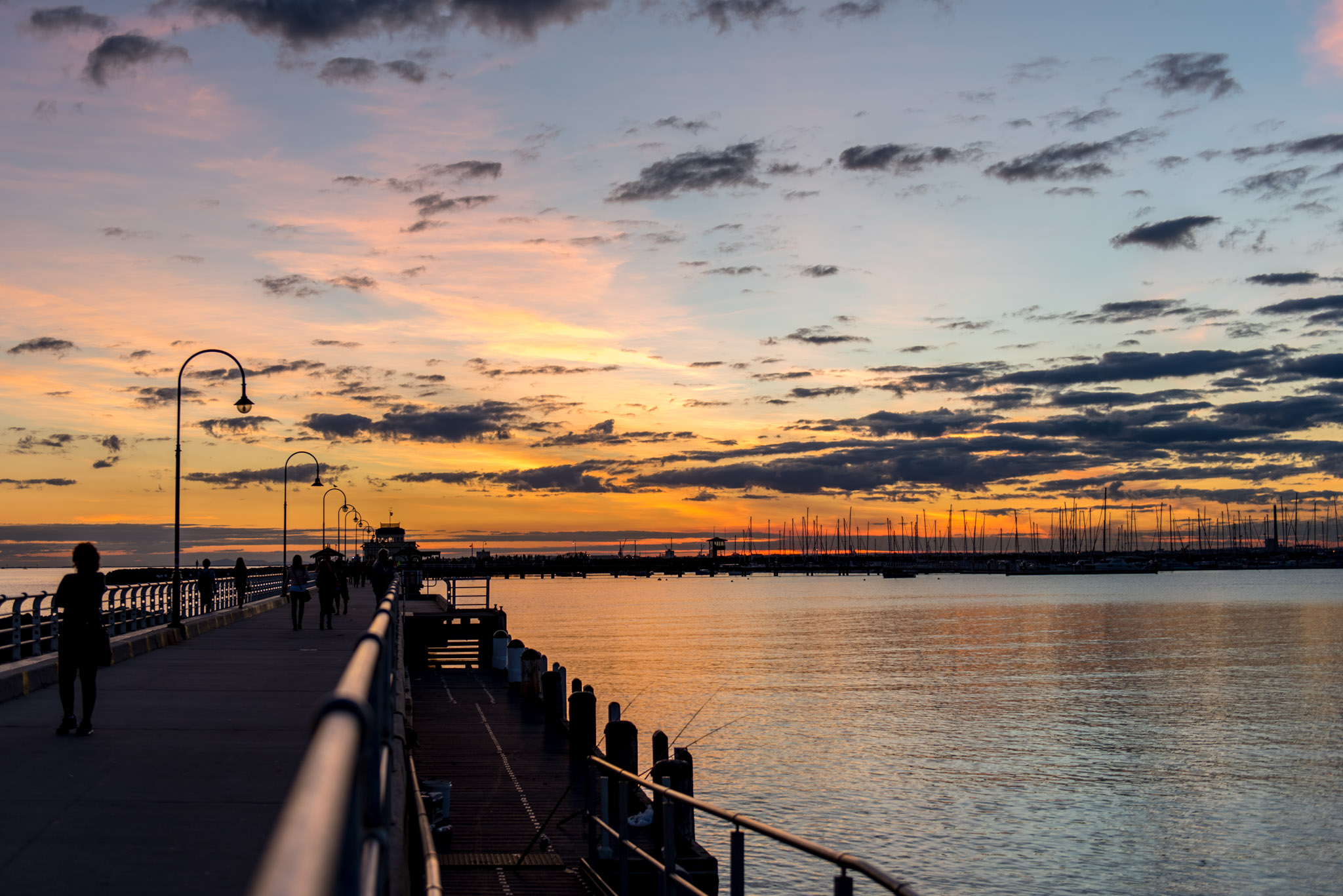 Sunset at St. Kilda (HDR)&nbsp;- Shot on Nikon D750ISO 100 |&nbsp;f / 3.2 |&nbsp;1/400 sec
