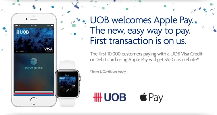 20 Miles per S$5 with Apple Pay - Get S$10 Rebate with UOB