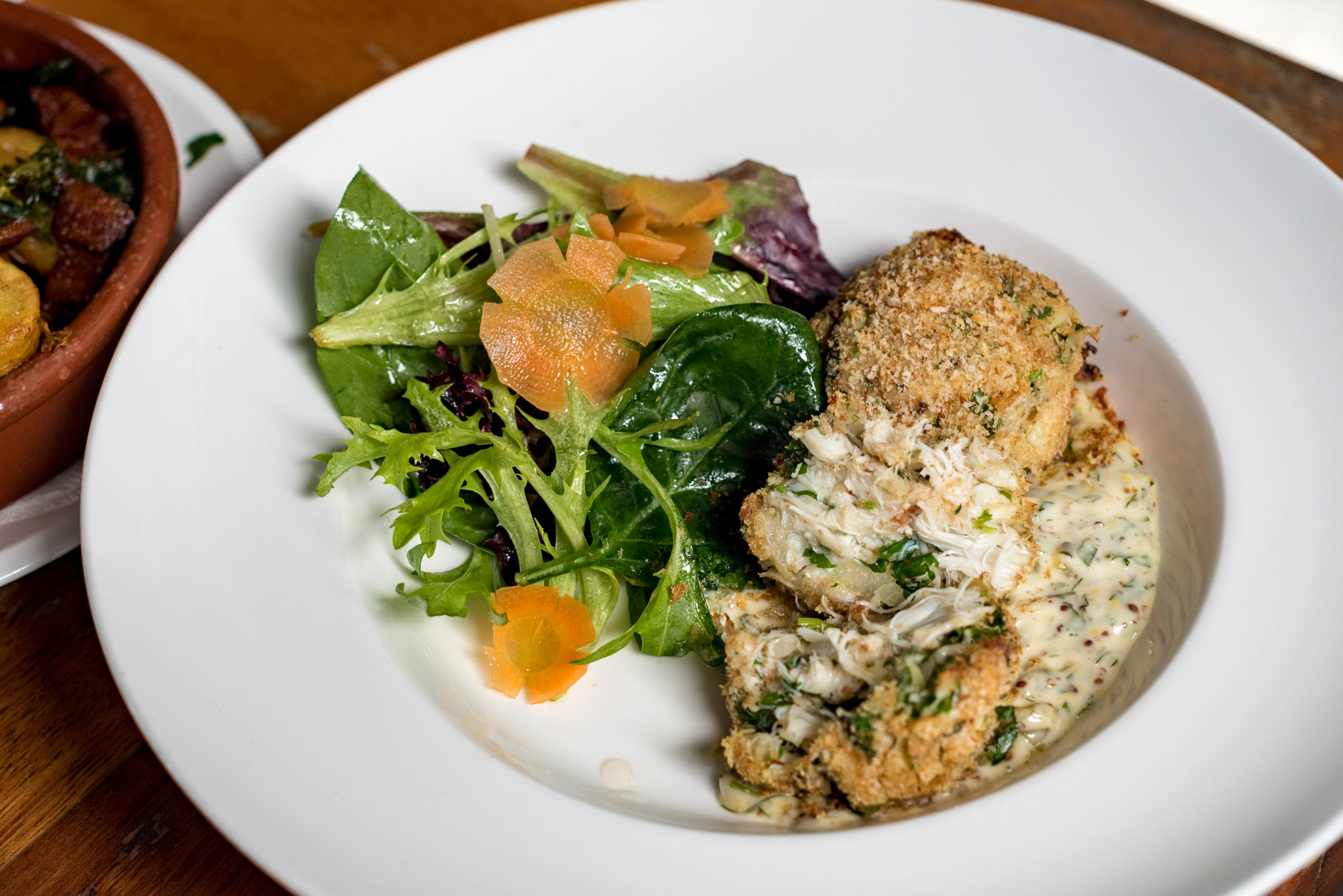 Old Fashioned Crab Cakes (S$24++) Saturday Brunch - The Pelican Seafood Bar & Grill
