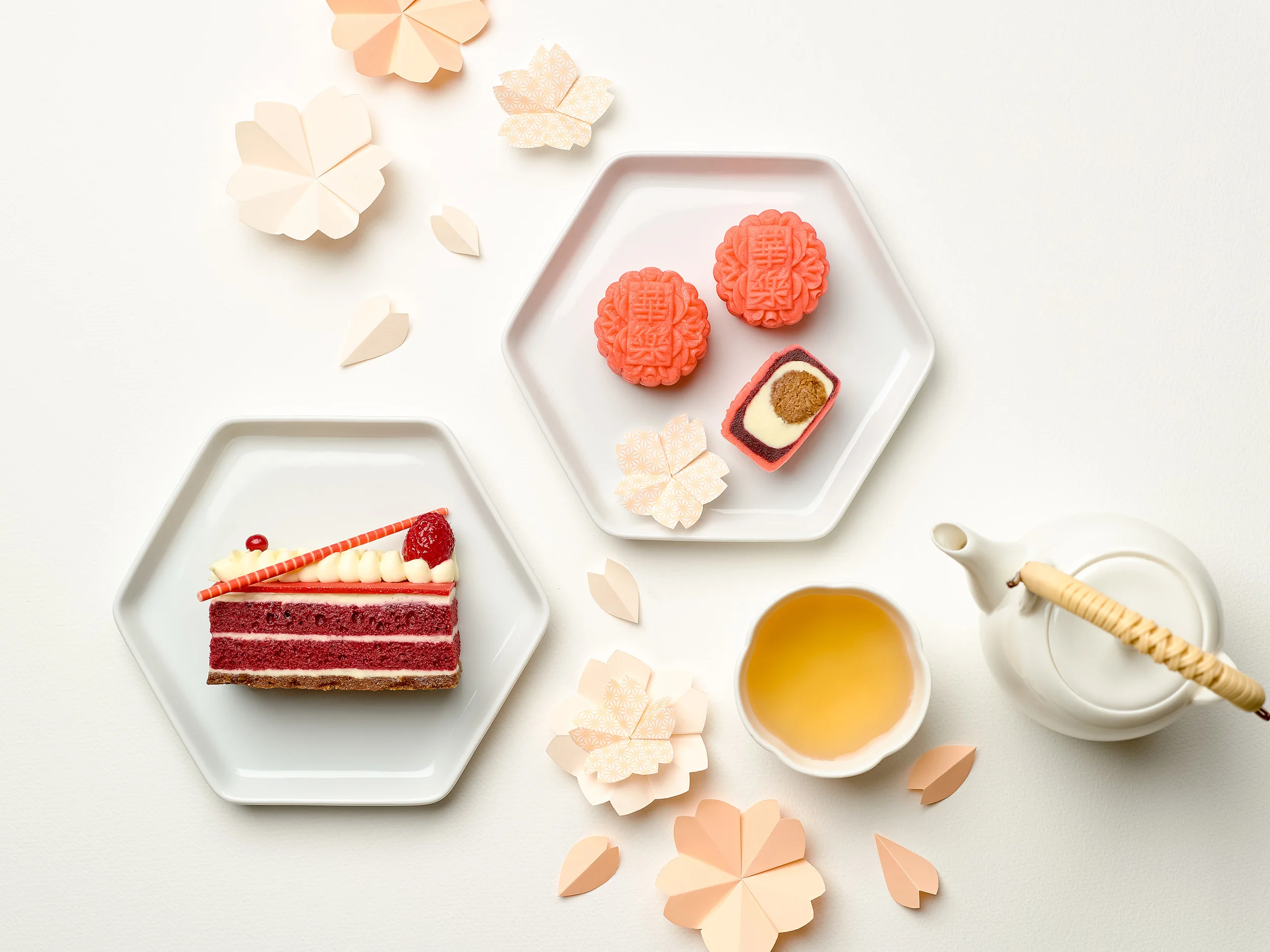Mini Red Velvet Snowskin Mooncakes (S$63+ for eight) | Photo Credit: Carlton Hotel Singapore