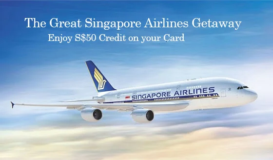 Get S$50 Statement Credit with S$1,500 Spend on Singapore Airlines with American Express