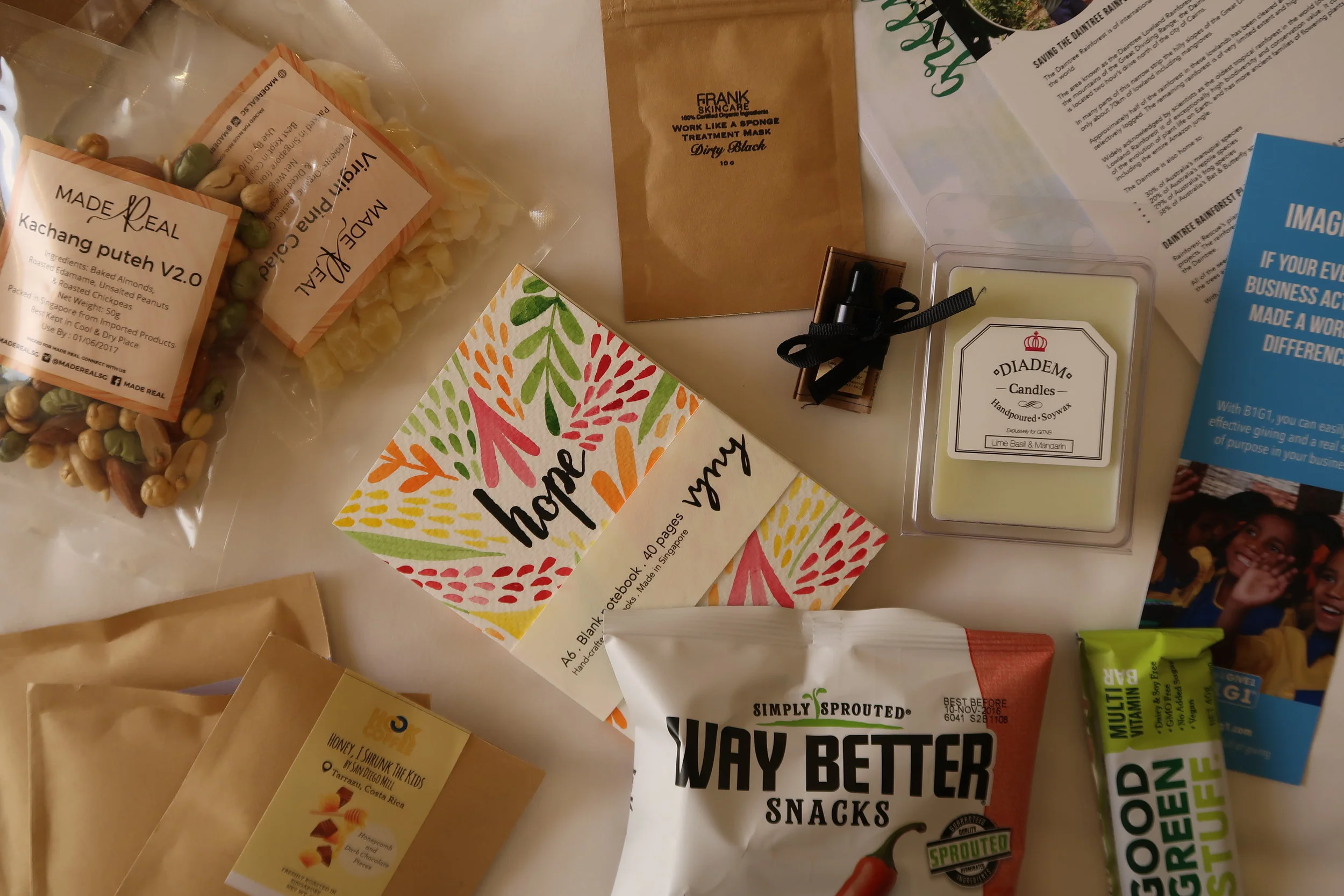 Gifts from Green Staycation | Photo Credit: Hotel Jen Tanglin Singapore
