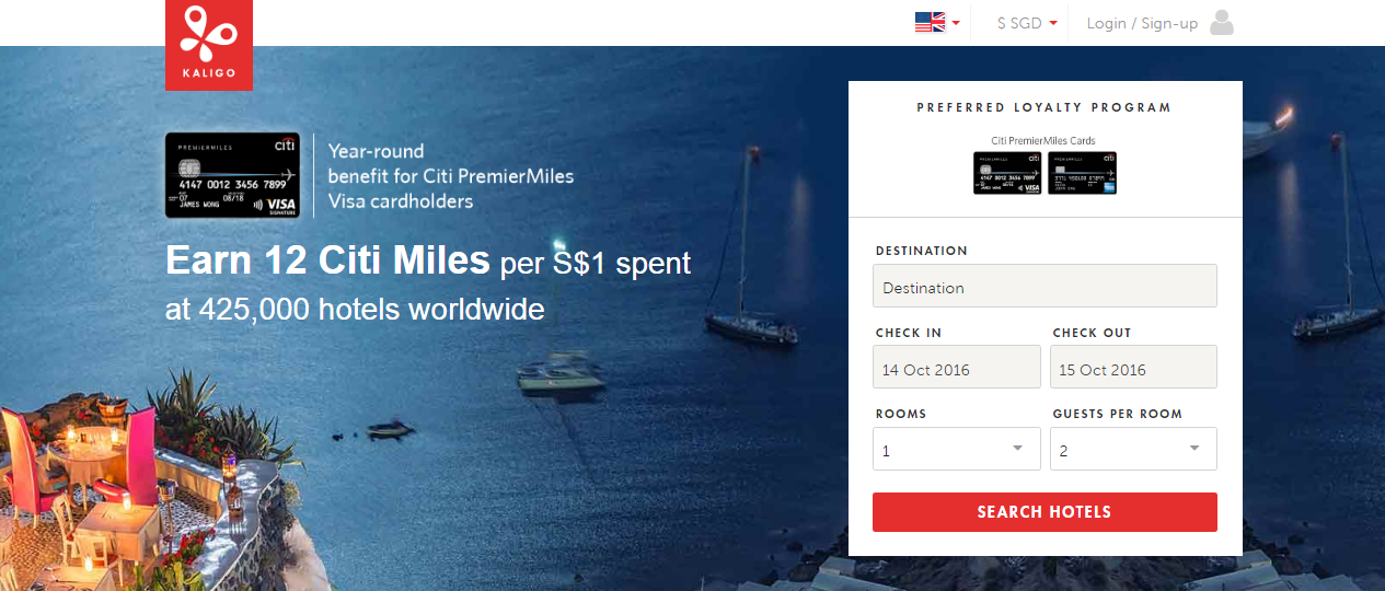 12 Miles per Dollar on Hotel Bookings with Kaligo - Fly For Free with Hotel Stays