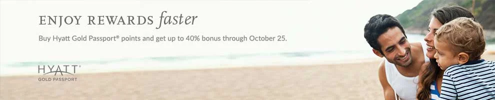 Maximising Points + Cash Redemption for Hyatt Gold Passport Award Stays (40% Bonus Points!)