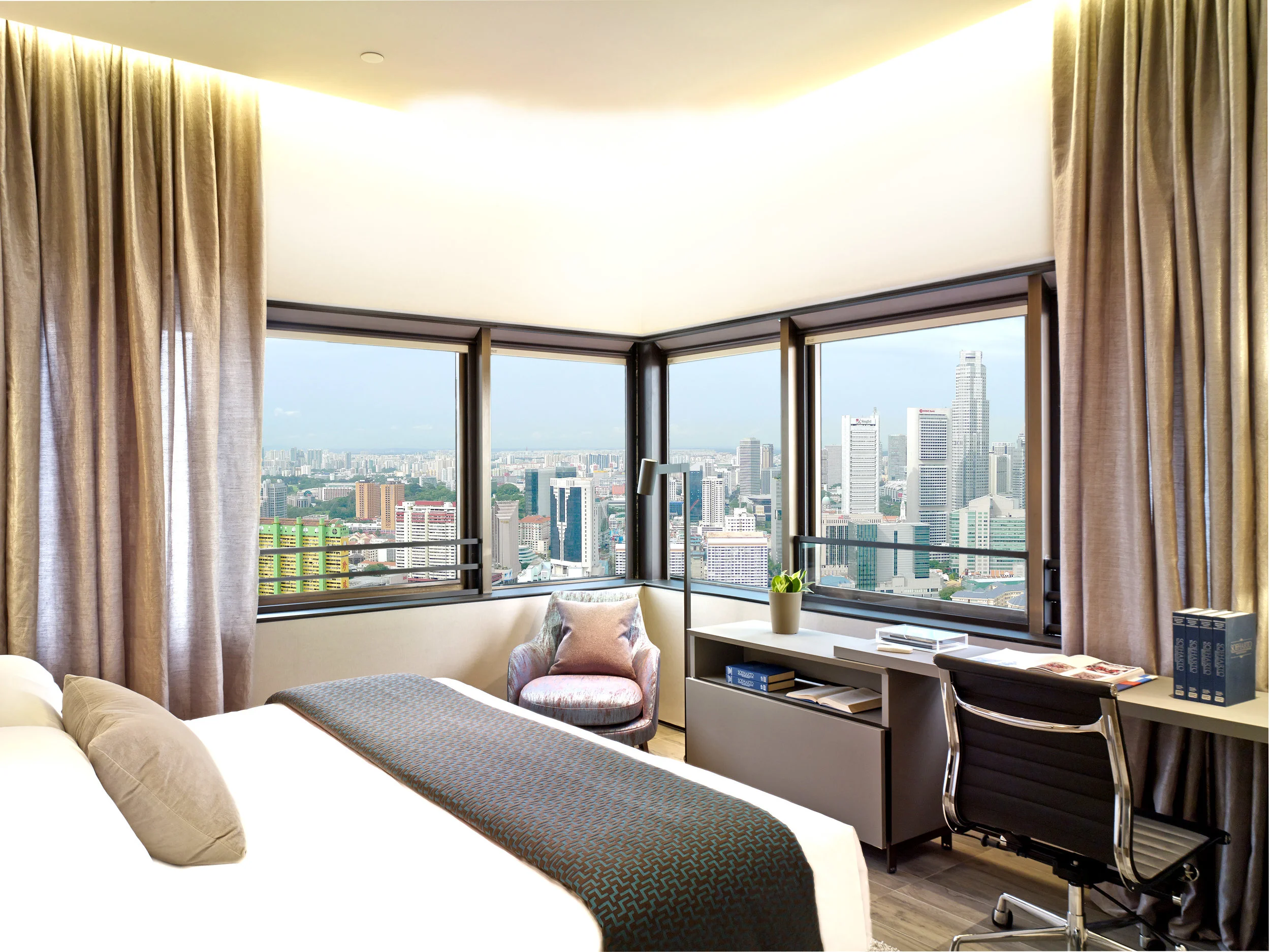 Bedroom | Photo Credit: Oakwood Premier OUE Singapore