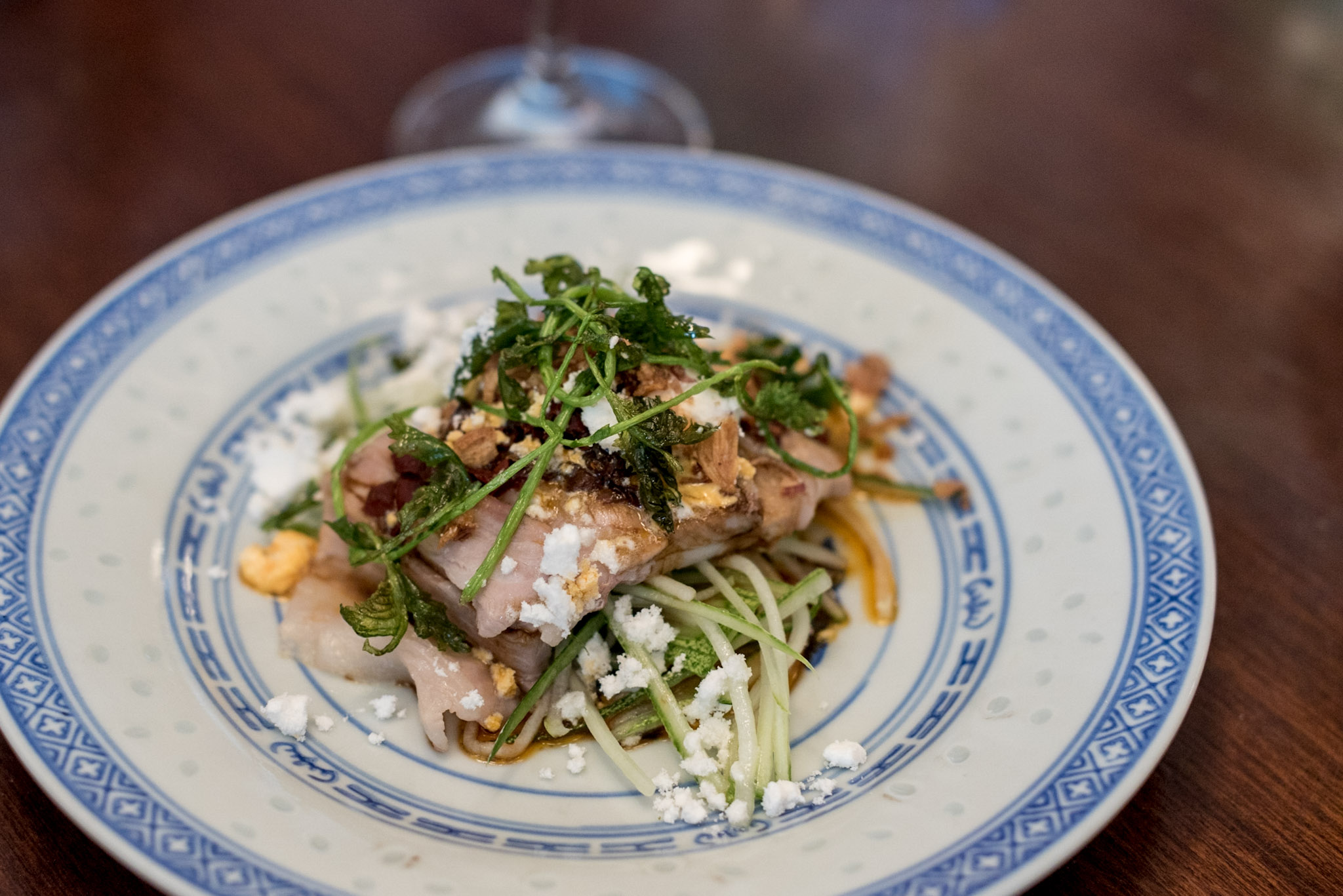 Iberico Pork Belly with Local Cucumber, Chilli and Garlic Set Lunch - Ding Dong