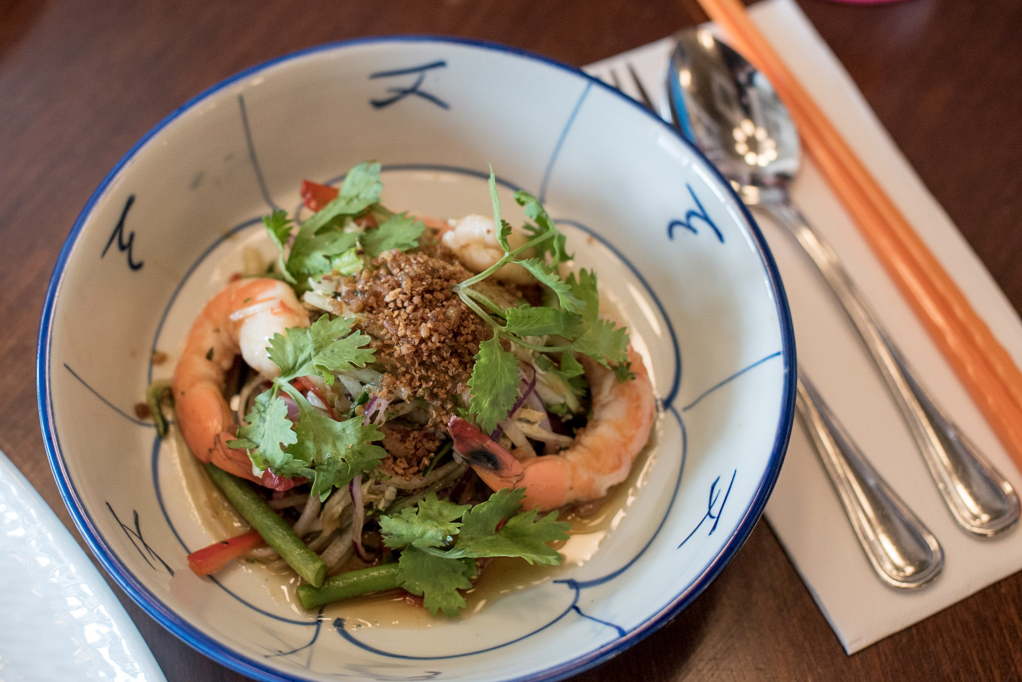 Green Papaya and Prawn Salad with Long Bean and Tamarind Set Lunch - Ding Dong