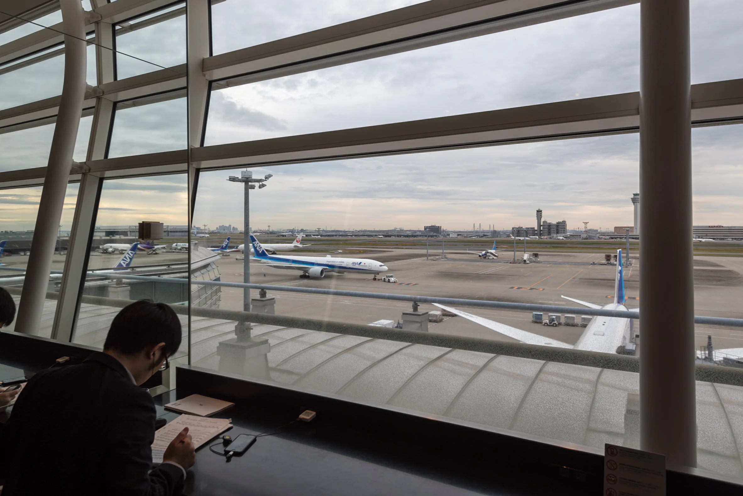 View from ANA Lounge Haneda Airport (International Terminal)
