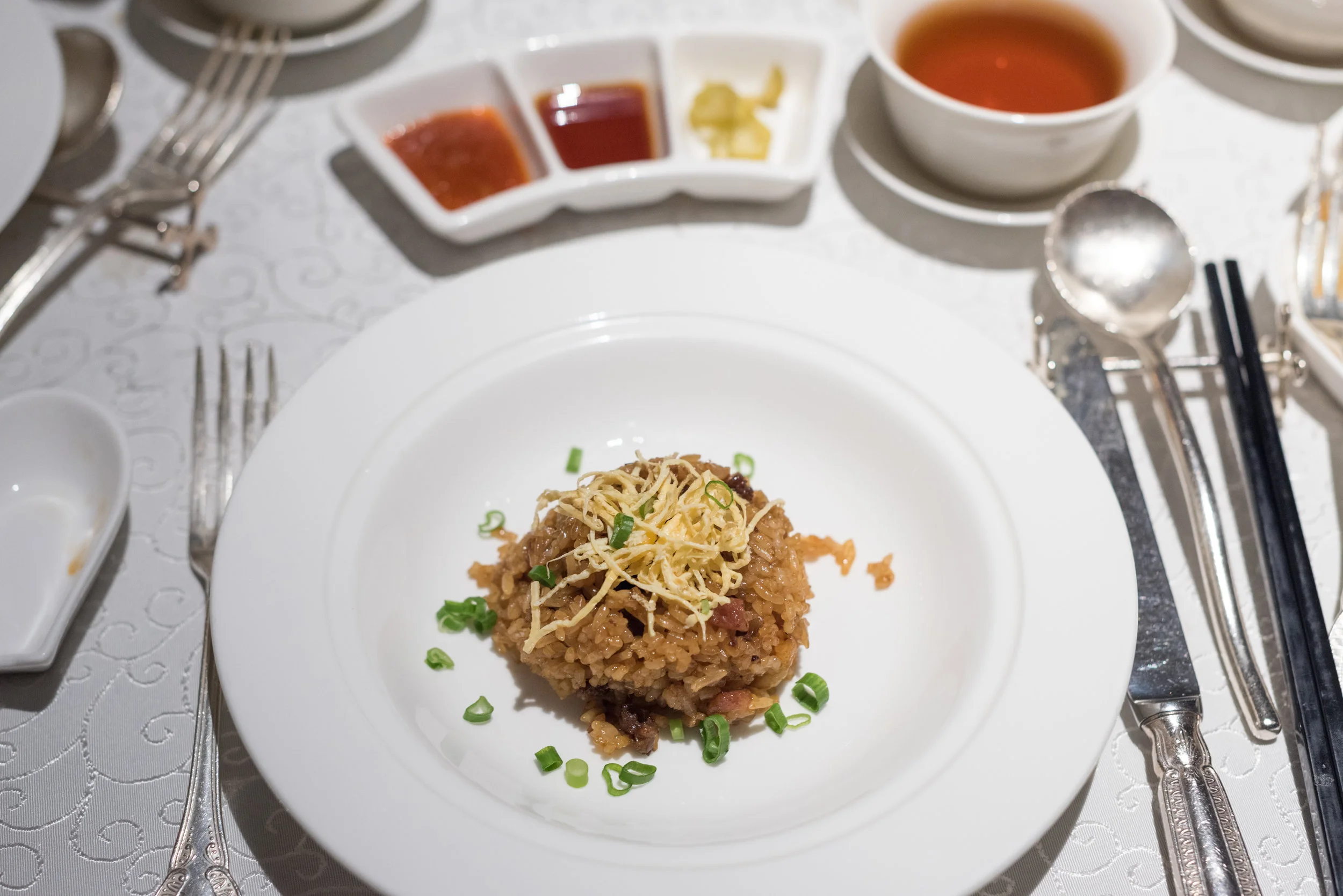 Wok-fried Glutinous Rice with Wind-dried Sausages Yan Ting - The St. Regis Singapore