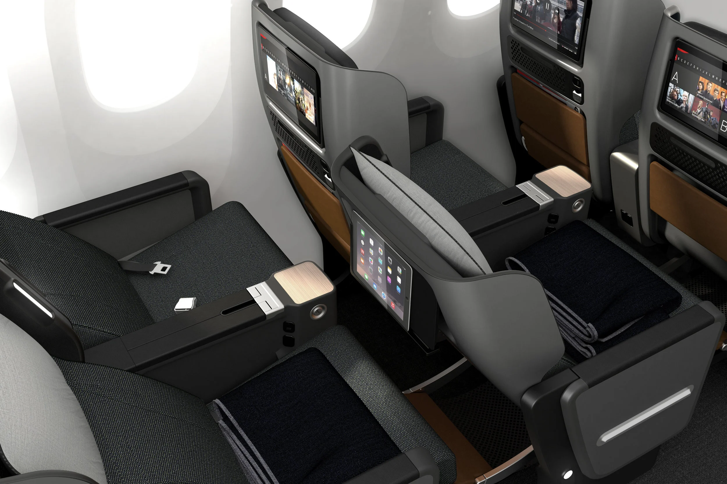 Qantas Unveils New Premium Economy Seats on B787-9 - from October 2017