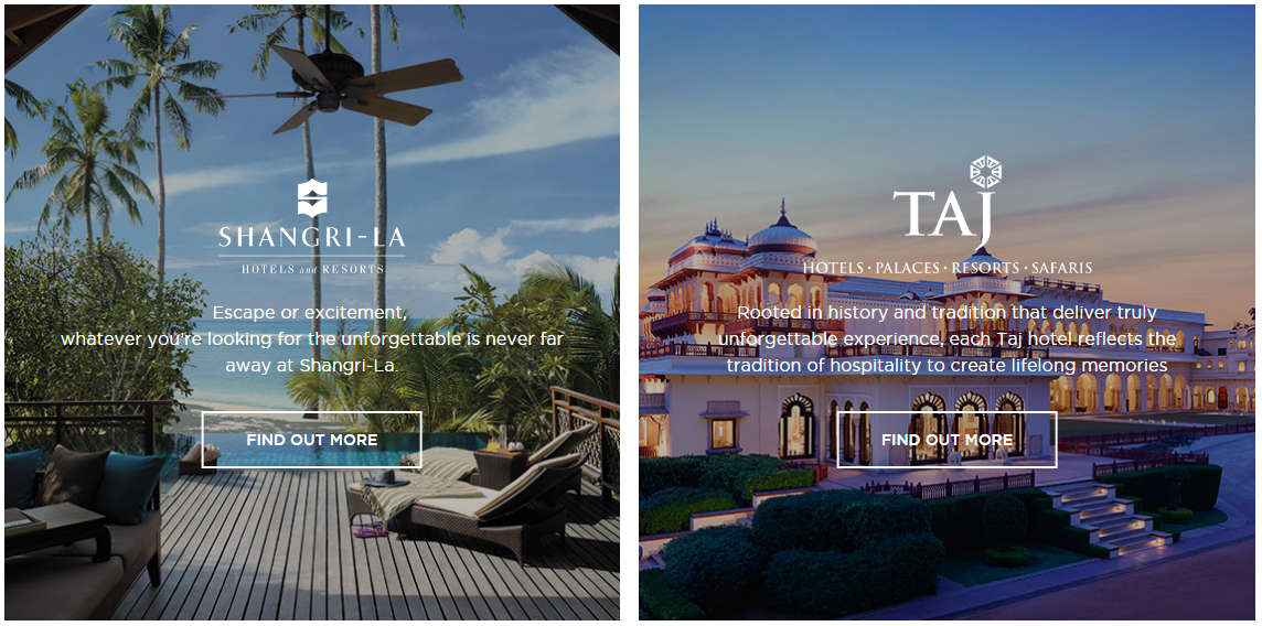 Shangri-La and Taj Partnership - Reciprocal Benefits and Status Matching