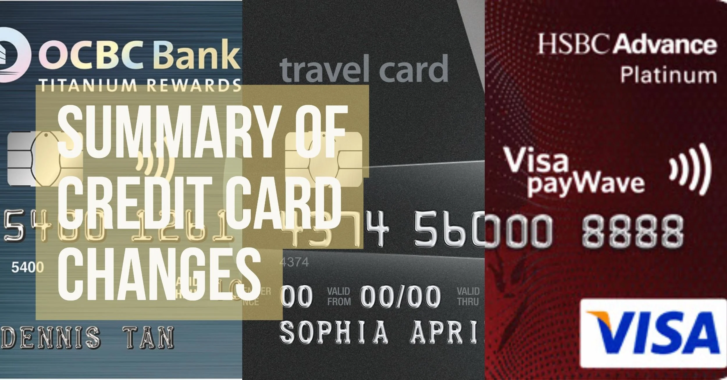 Summary of Credit Card Promotion Extensions and Discontinuations (April 2017)