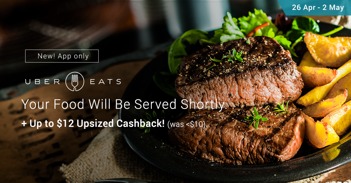 Earn Cashback on UberEATS with ShopBack - S$12 Cashback for New Customers, 1.5% Otherwise