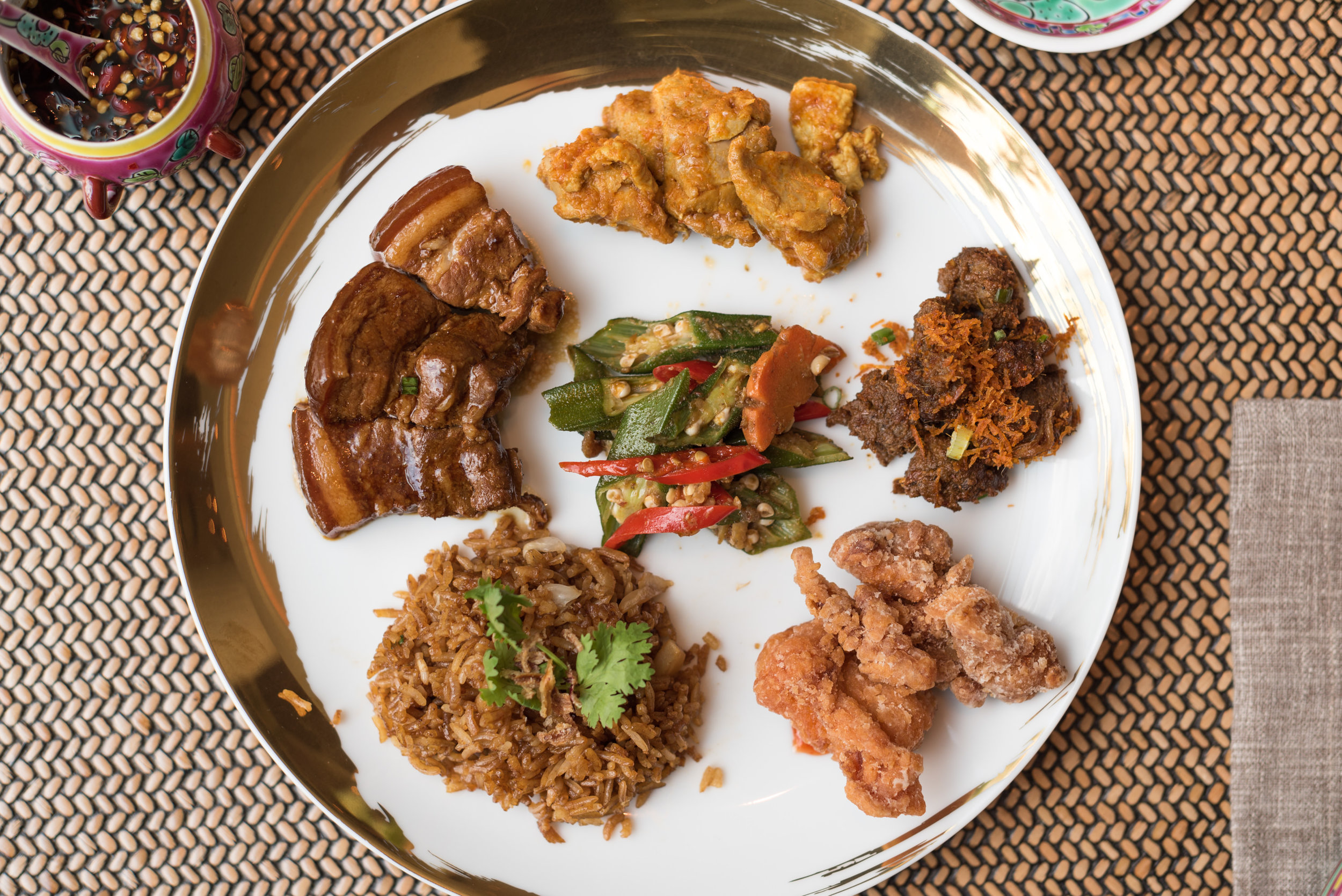 Dishes from the Buffet Lobby Lounge - Shangri-La Hotel, Singapore