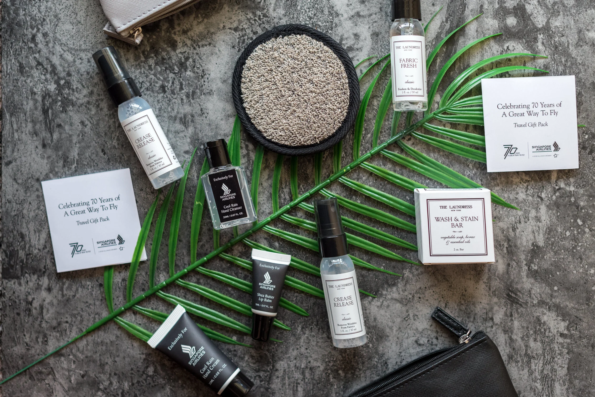 Comparing Singapore Airlines' 70th Anniversary Amenity Kits - Black and Grey