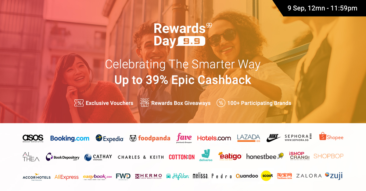 Amazing Travel Deals on 9 September 2017 (Rewards Day 9.9) on ShopBack - up to 11% Cashback!