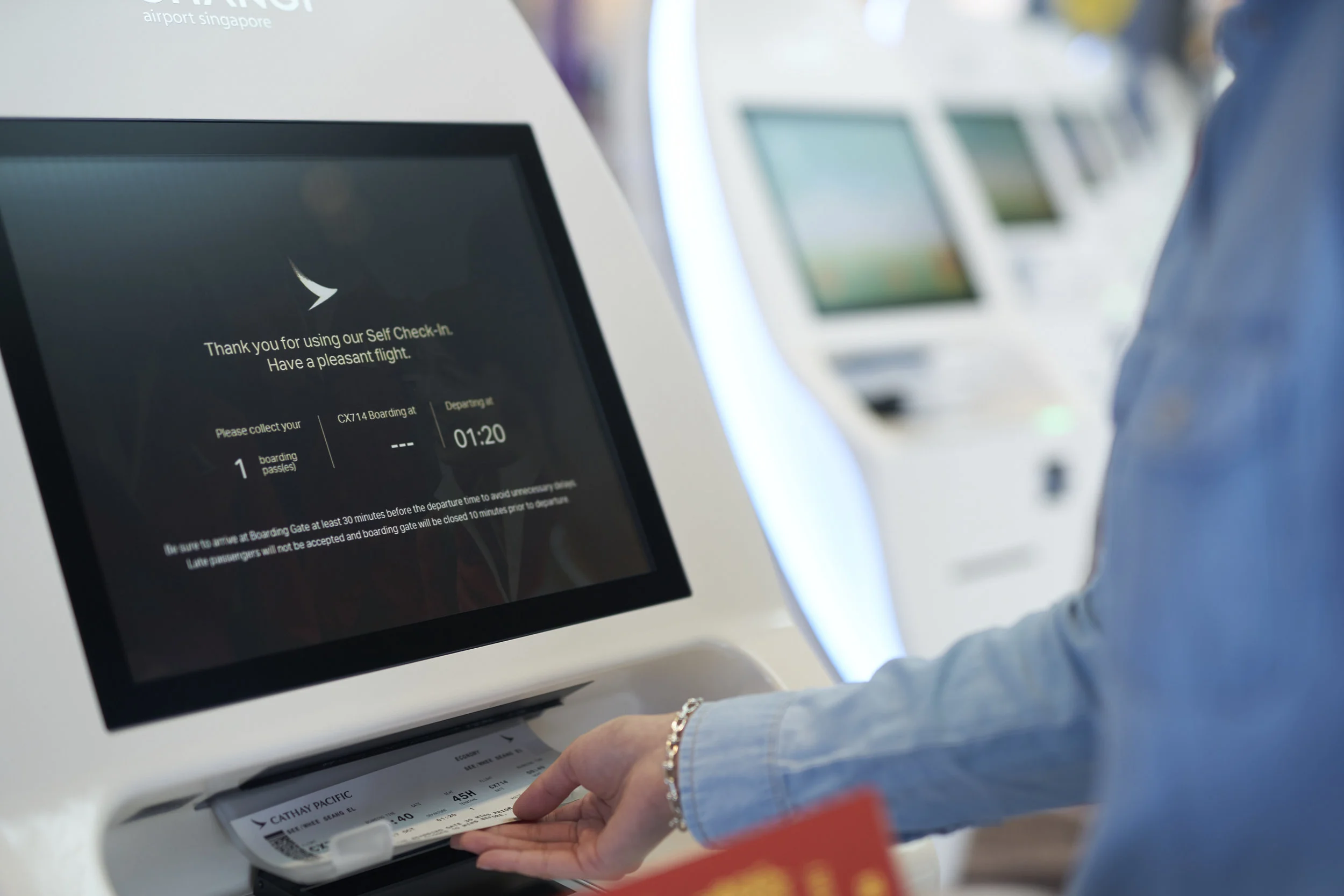 Automated Baggage Drop | Photo Credit: Cathay Pacific