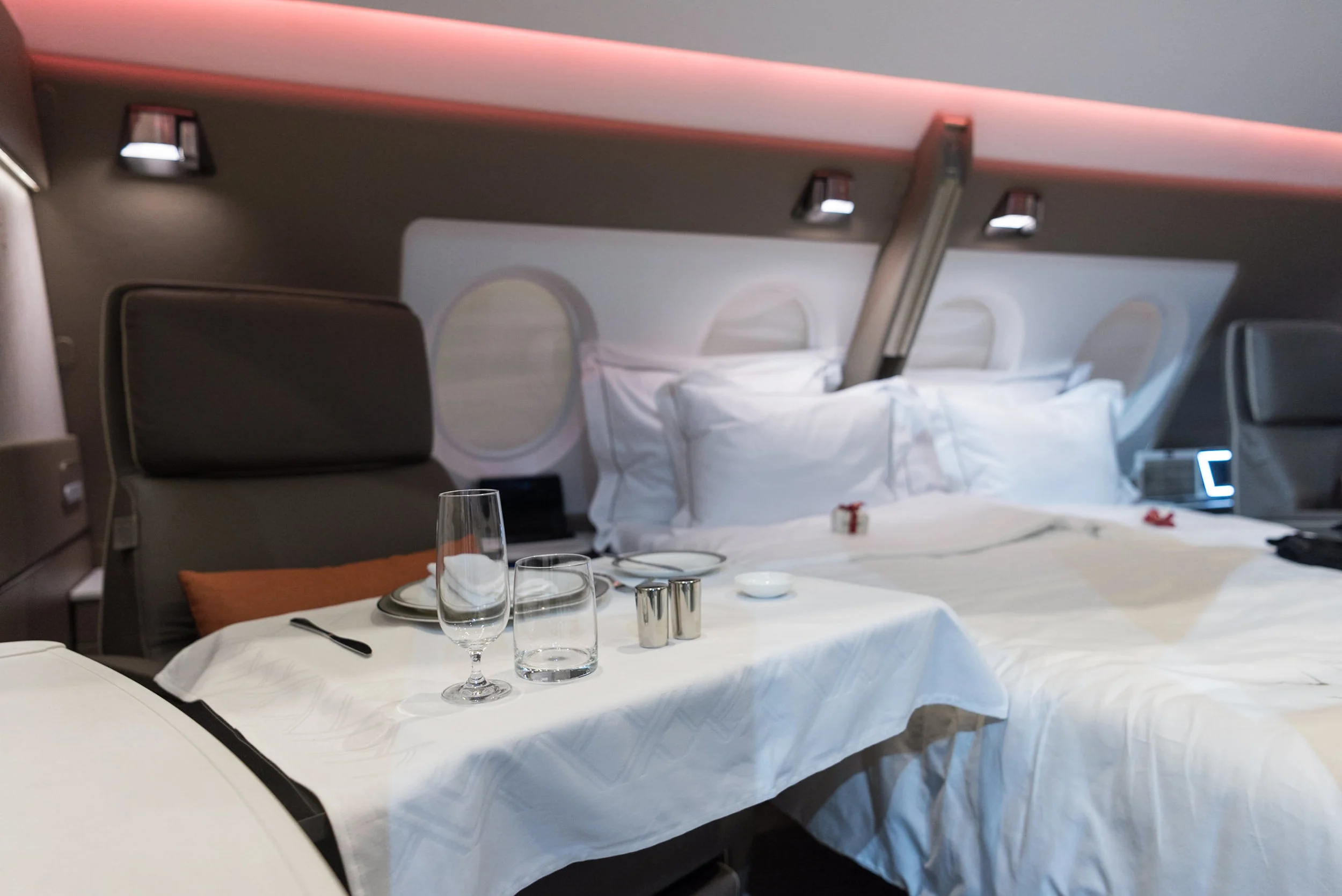 Dining Area New Suites (2017) Product on Singapore Airlines' A380