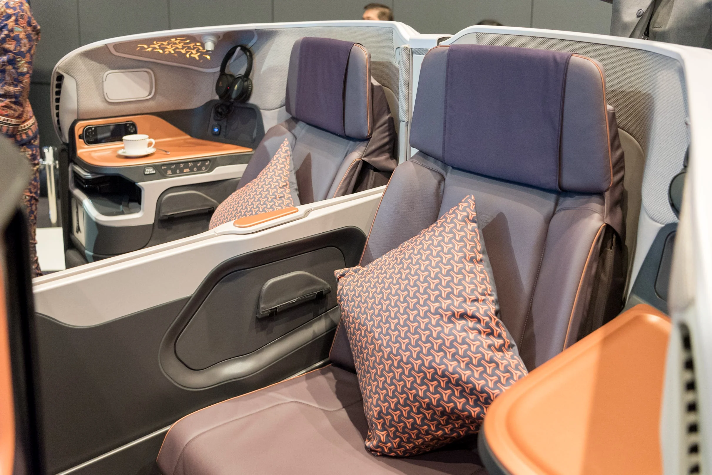 Adjustable Divider New Business Class (2017) Product on Singapore Airlines' A380