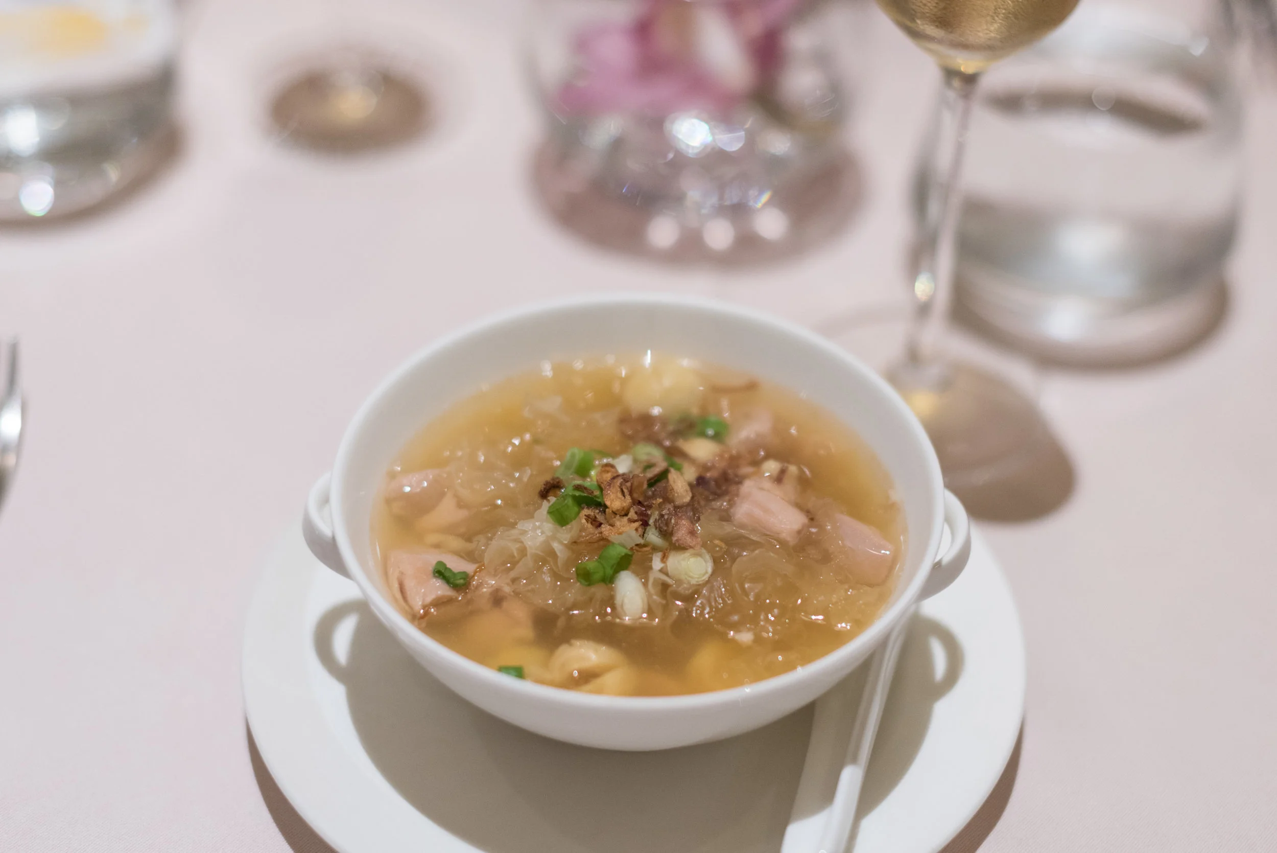Oriental Soup - Braised Chicken Soup with Snow Fungus, Lotus Seed and Red Date The Private Room (SilverKris Lounge) - Terminal 3, Changi Airport
