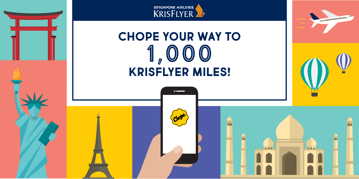 Earn KrisFlyer Miles with Free Restaurant Reservations on Chope - Get 300 Free Chope-Dollars with First Reservation!