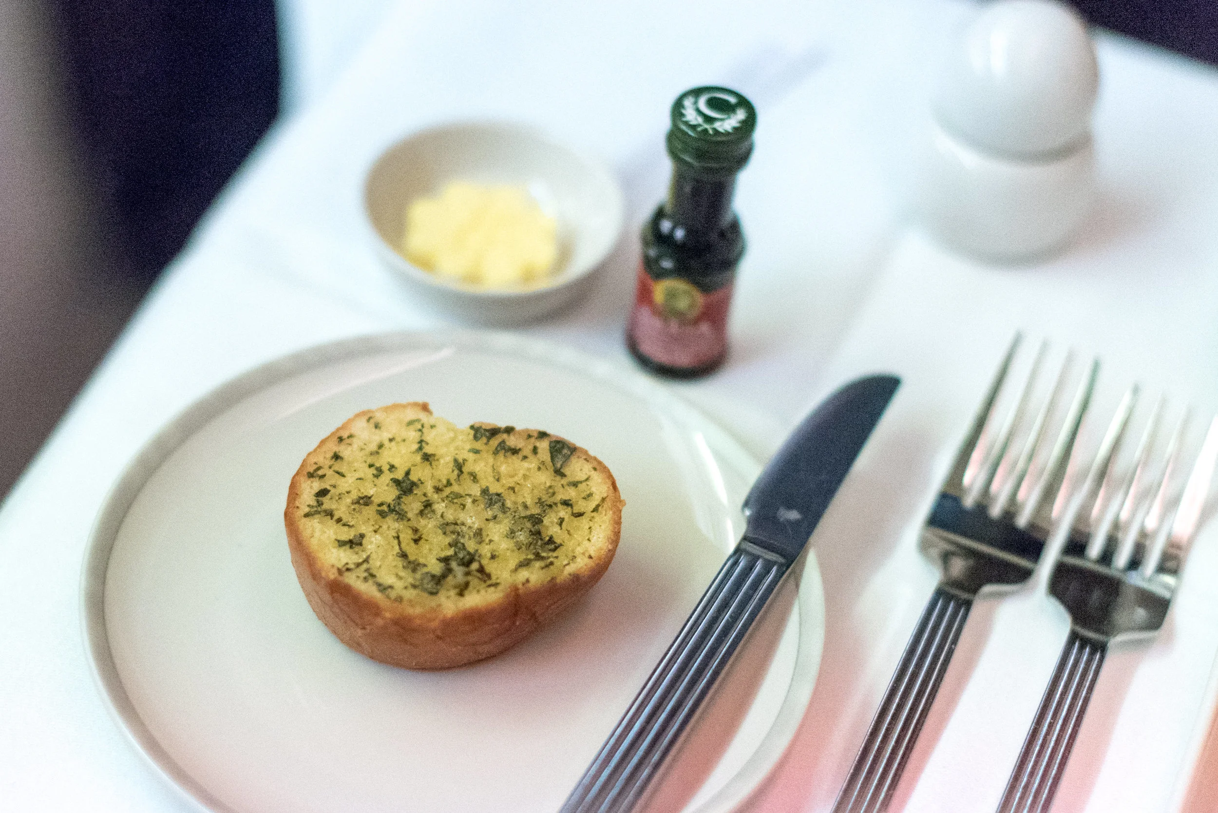 From the Basket - Dinner Service Singapore Airlines Business Class SQ285 A380-800 - SIN to AKL