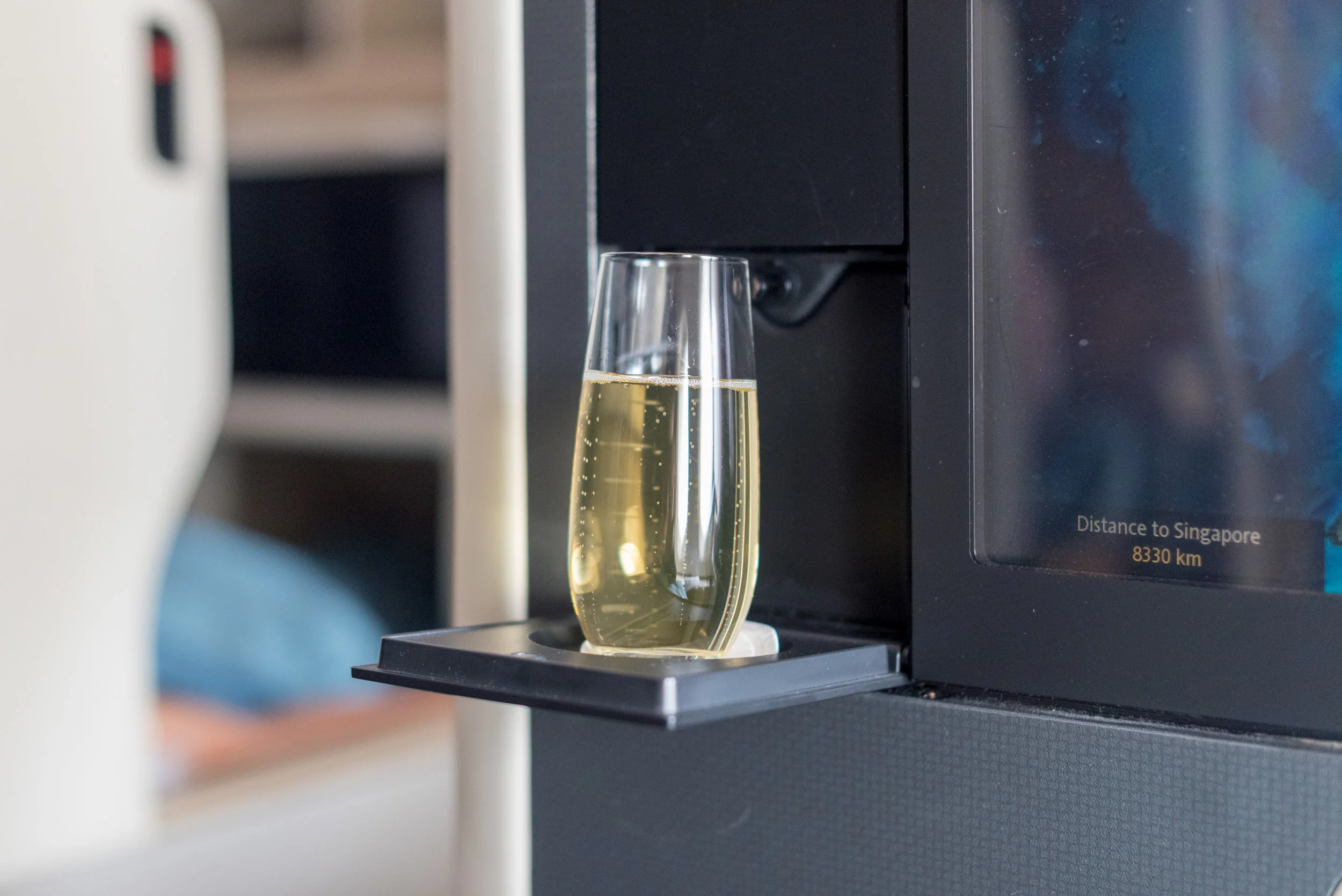 Charles Heidsieck Brut Reserve Champagne Singapore Airlines Business Class SQ286 A380-800 - AKL to SIN