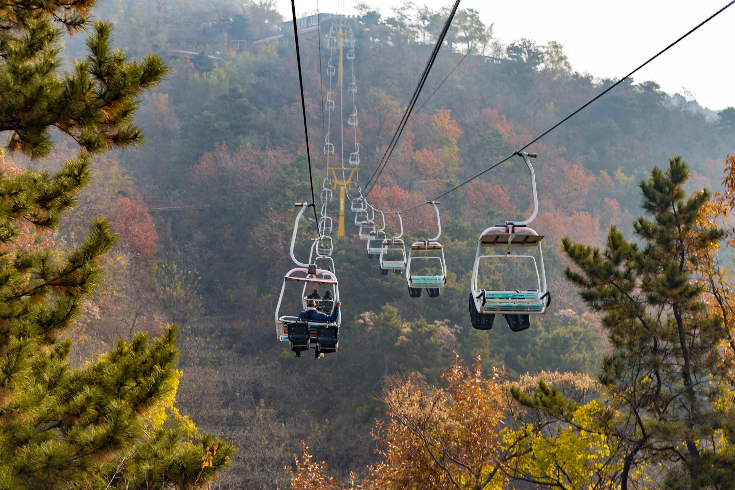 Cable Car up to Great Wall of China (Mutianyu)