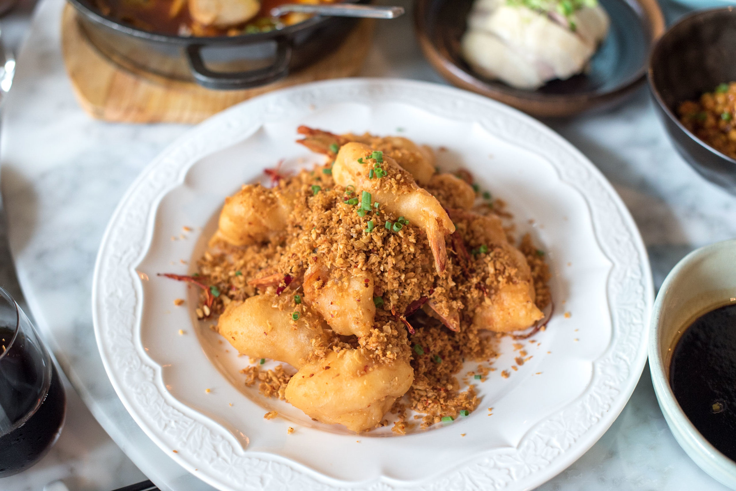 Garlic Prawns (金蒜辣椒大虾)