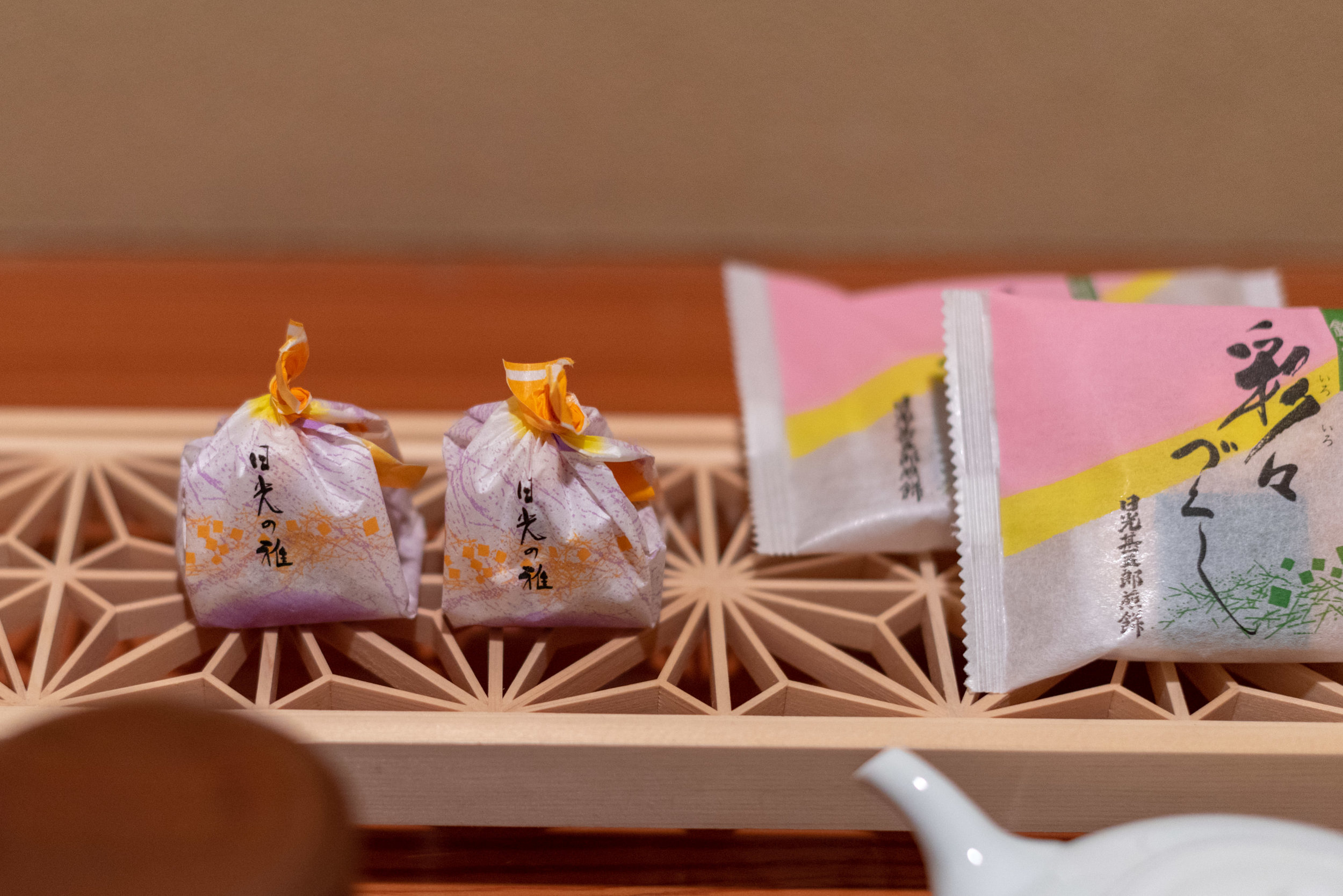Seasonal Snacks and Rice Crackers Japanese-style Room with Lake View GL2 - Hoshino Resorts KAI Nikko