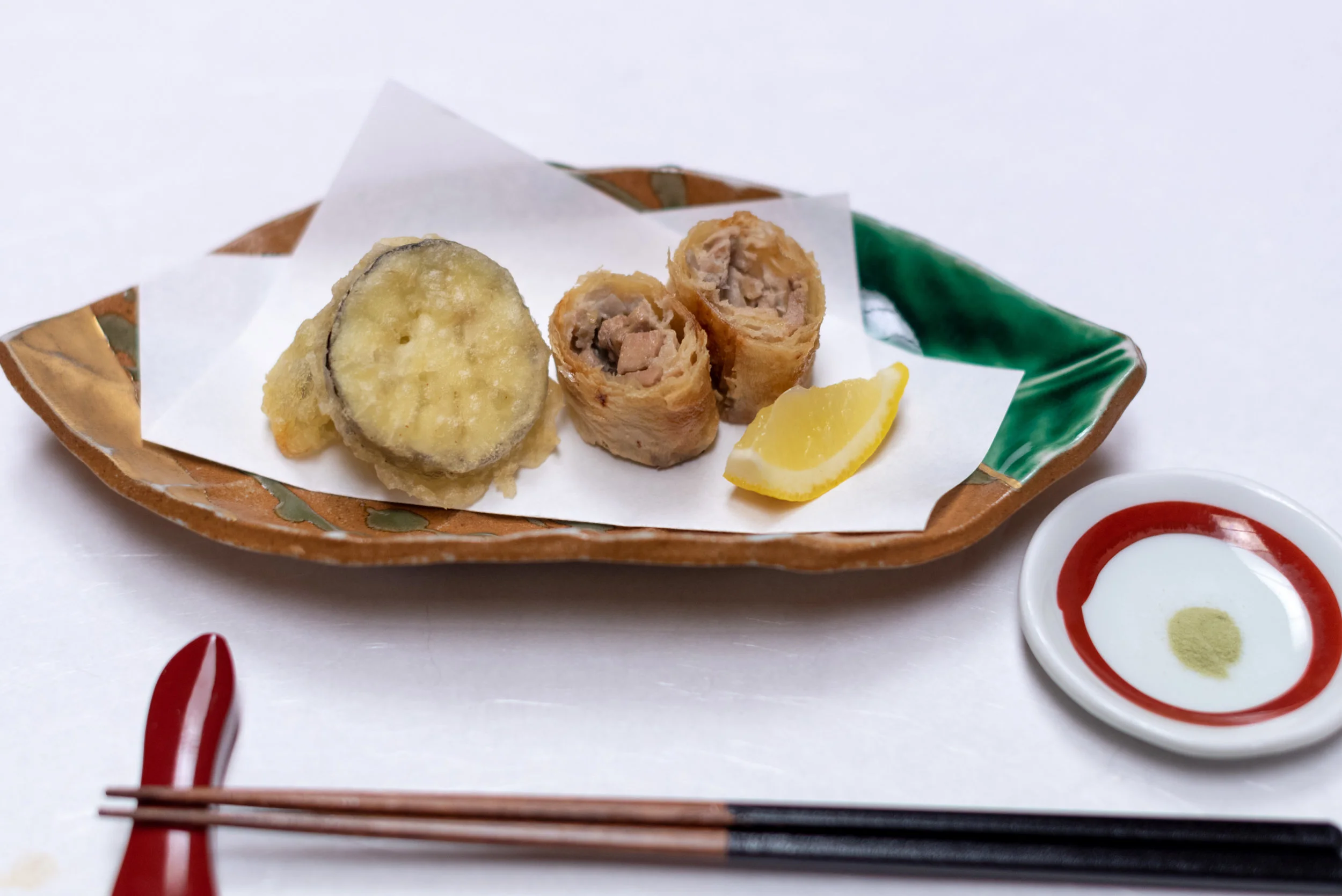 Deep-fried Chicken, Vegetables and Foie Gras wrapped in Yuba Dinner - Hoshino Resorts KAI Nikko