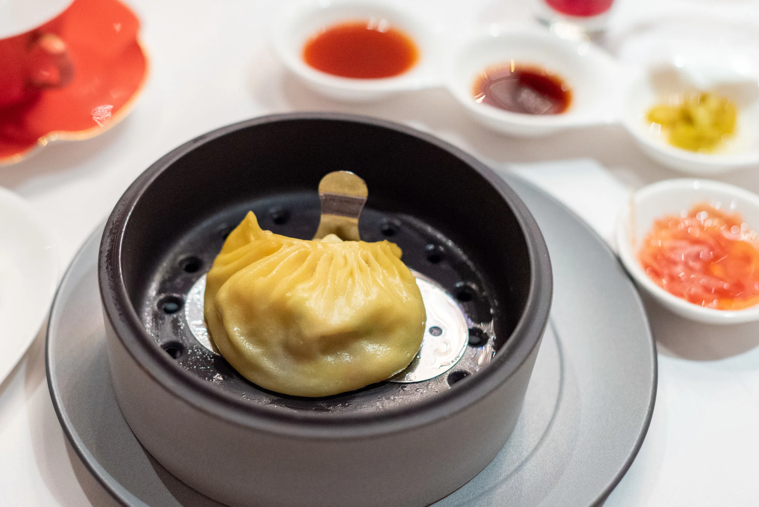 Traditional Steamed Seafood Soup Dumpling (怀旧灌汤饺) The Chef's Table at Shang Palace - Shangri-La Hotel, Singapore