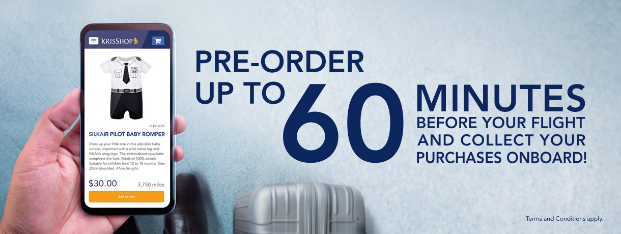 Order Duty-free Items up to 60 Minutes before Departure from Singapore with KrisShop