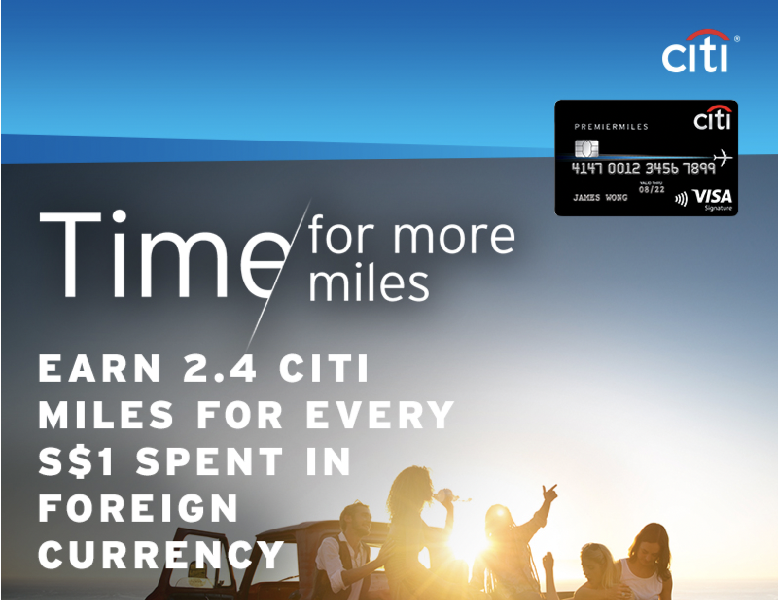 Citi PremierMiles Card, Prestige and ULTIMA Now Earns 2.4 MPD on Overseas Spend - 01 October to 31 December
