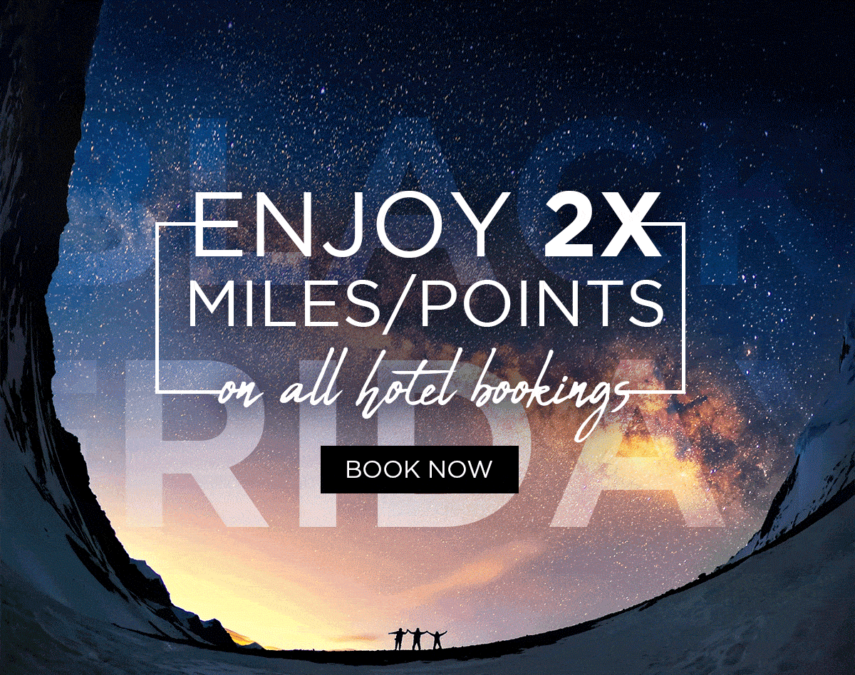 Double Miles and Points on Kaligo for Black Friday - Book between 23-26 November 2018