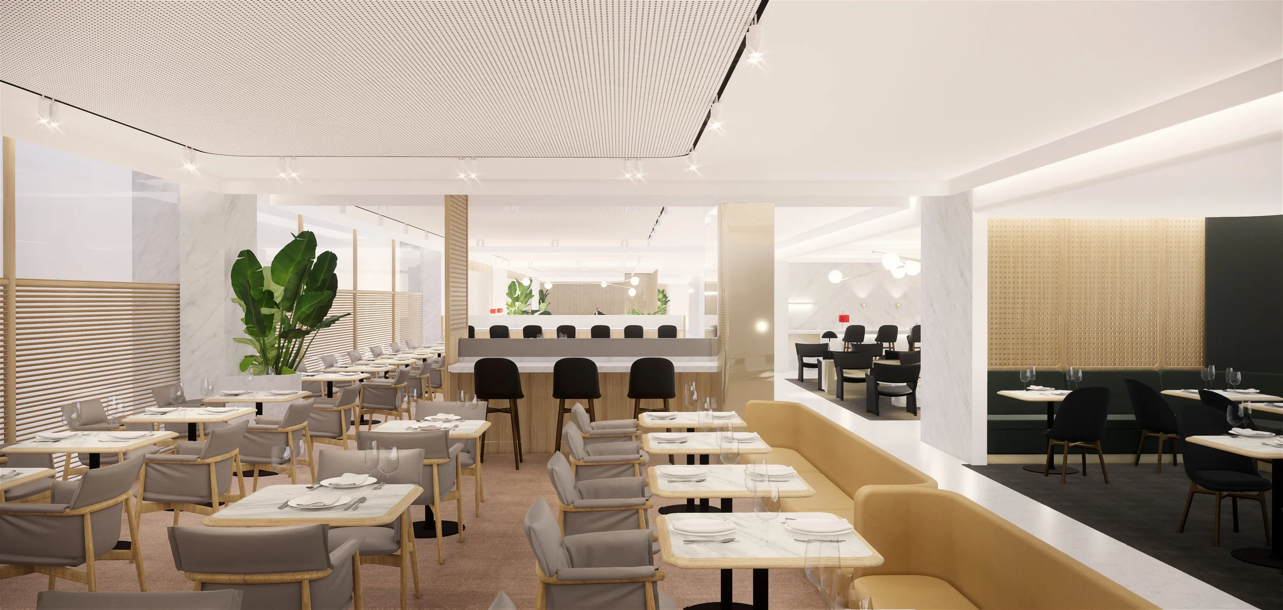 Design of Qantas' New First Class Lounge in Singapore Changi Airport is Unveiled
