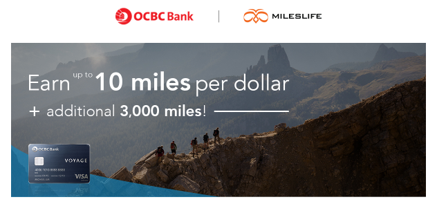 Get 5 Extra Miles per Dollar on Mileslife with OCBC VOYAGE Card - Capped at S$1,000 a Month