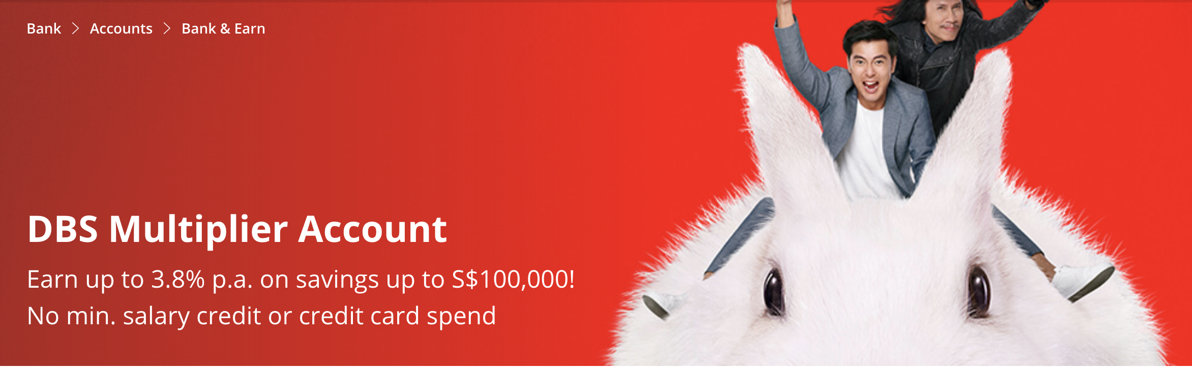 DBS Enhances Multiplier Account (up to 3.8% p.a.) for Savings up to S$100K