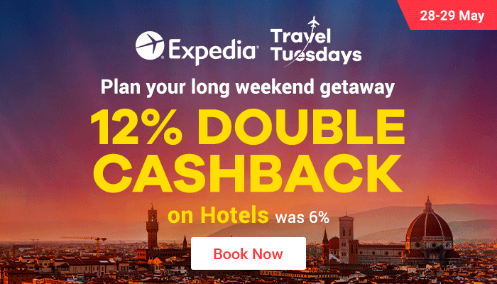 12% Cashback on Expedia Hotels Booked via ShopBack - 28-29 May 2019 Only!