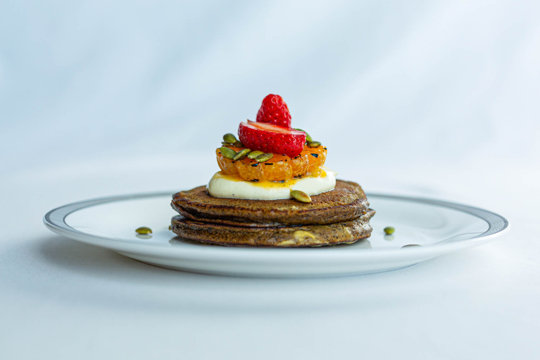 Spiced Buckwheat and Pumpkin Pancakes | Photo Credit: Singapore Airlines
