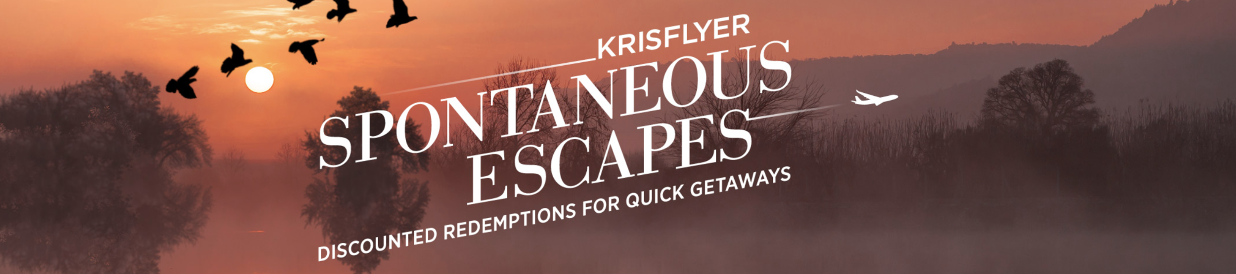 KrisFlyer Spontaneous Escapes for October 2019 Travel on Singapore Airlines and SilkAir - 30% Redemption Discount!