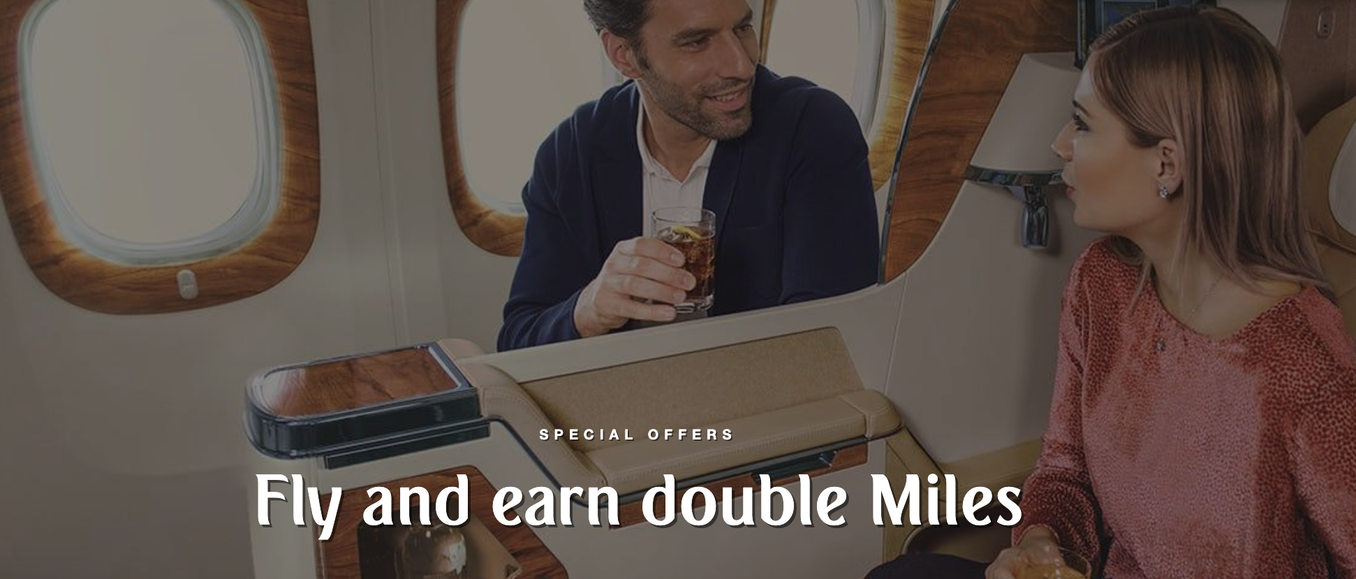 Double Miles on Your Next Emirates Flight - Book by 16 October 2019, Travel by 31 March 2020