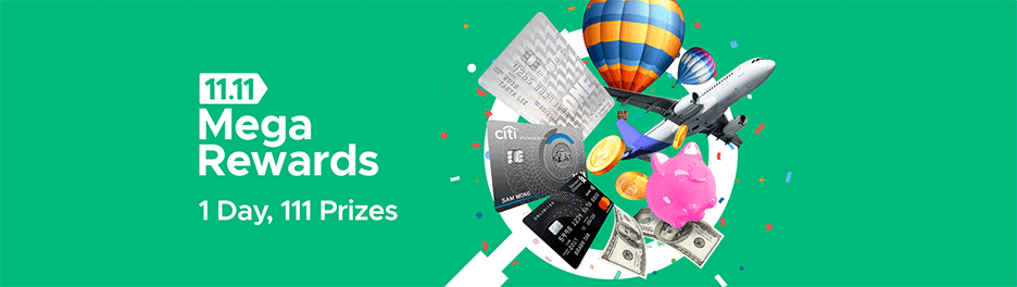 Get S$300 Cash Bonus with Credit Card Applications (Includes Existing Customers) on 11 November 2019 - SingSaver 11.11 Mega Rewards Promotion