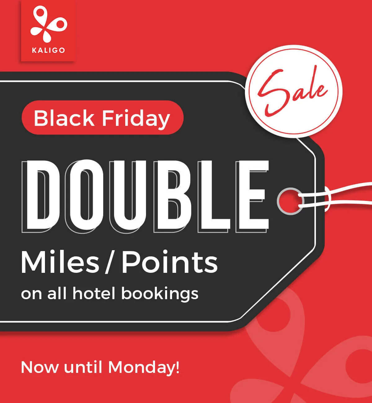Double Points and Miles (Over 40 Airline Loyalty Programs to Choose From!) on Kaligo - Book by 02 December 2019!