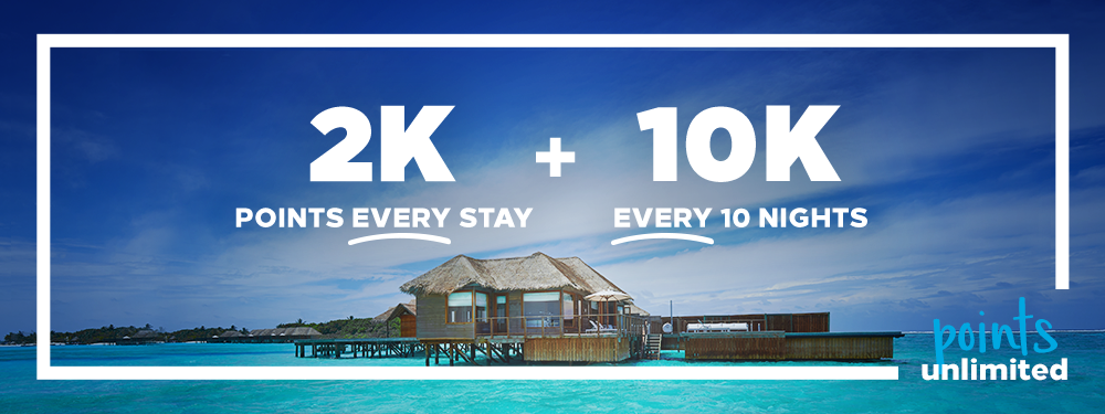 2K Points per Stay and 10K Points Every 10 Nights with Hilton Honors Points Unlimited (6 January to 31 May 2020) - Register Now!