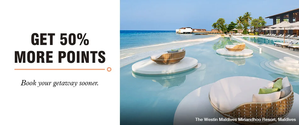 50% Bonus on Purchased Marriott Bonvoy Points (with Double Annual Limit!)- until 25 March 2020
