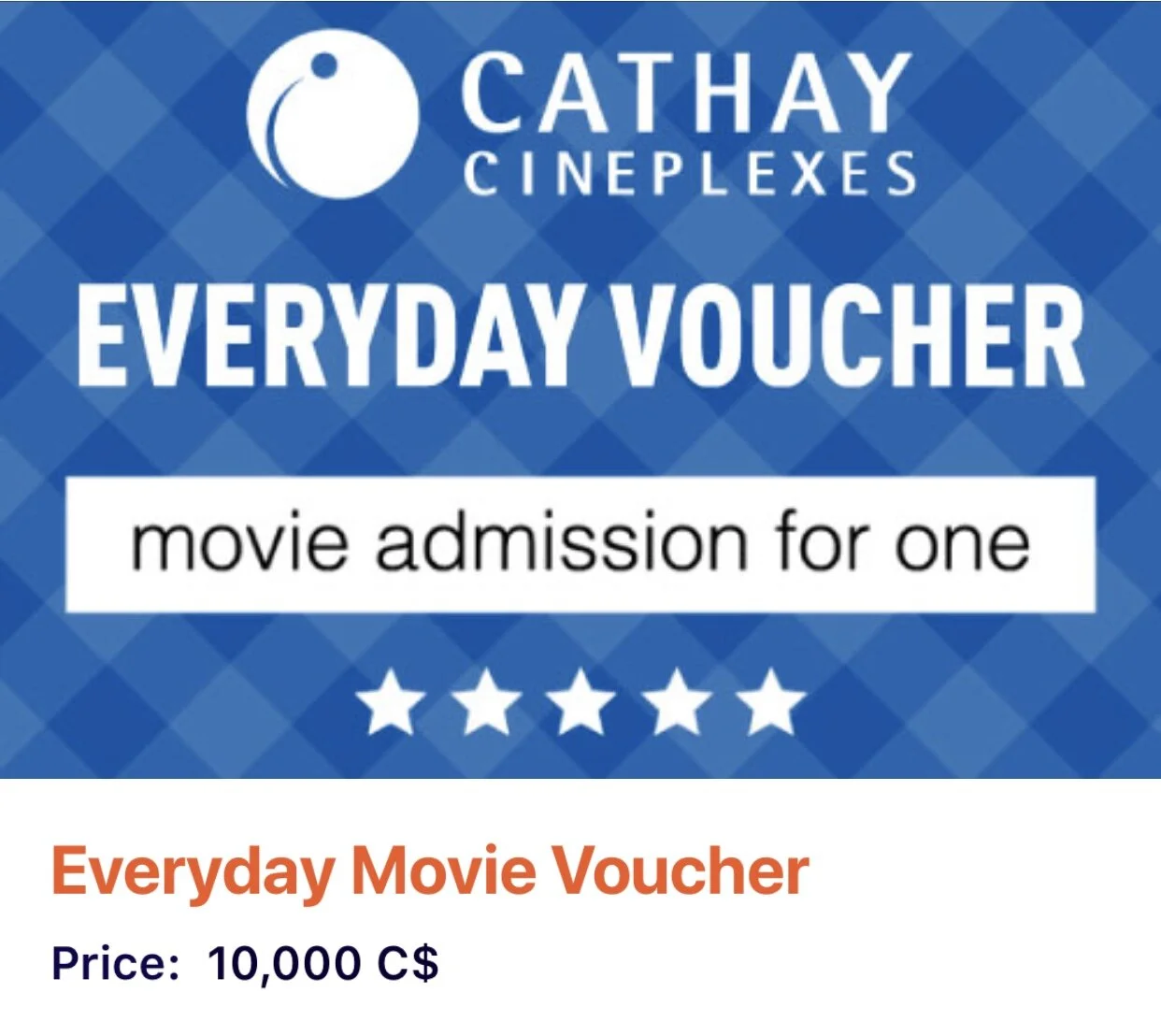 Redeem a Movie Voucher at Cathay Cineplex for 10,000 Chope-Dollars?!