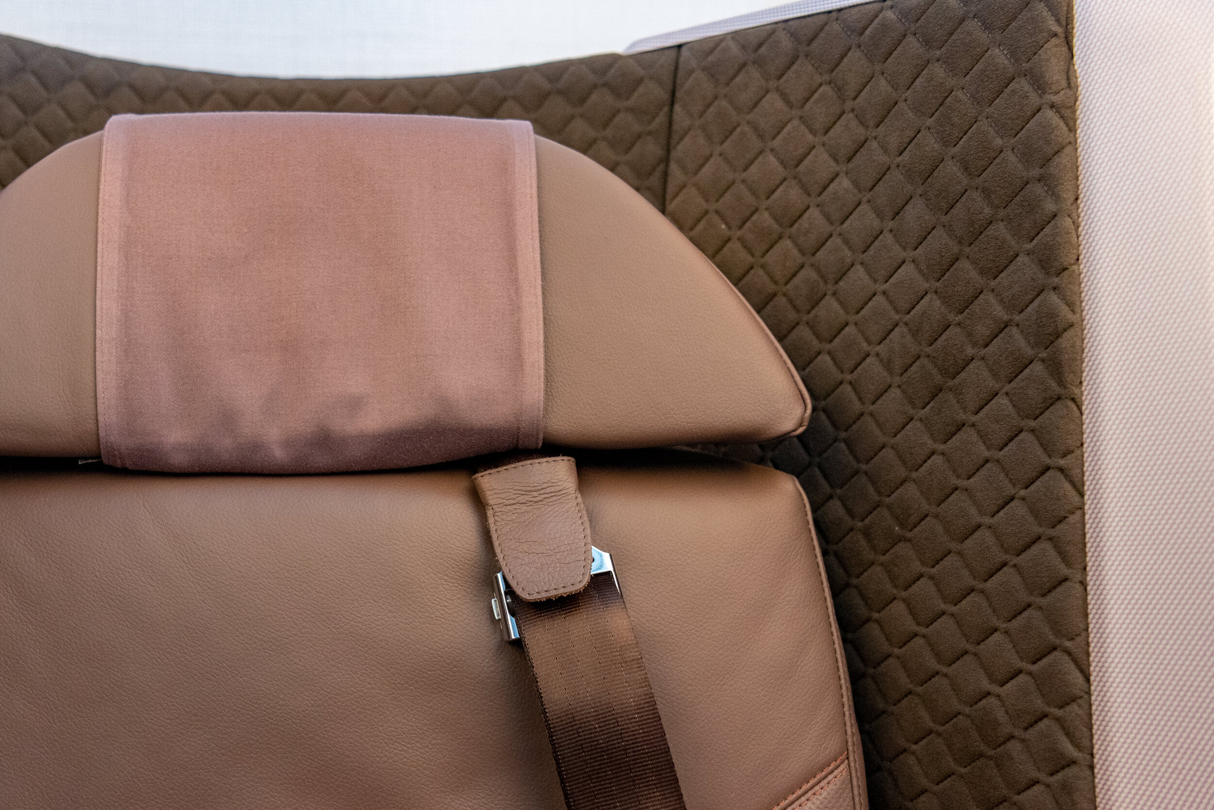 Shoulder Strap Singapore Airlines Business Class SQ877 B787-10 - TPE to SIN