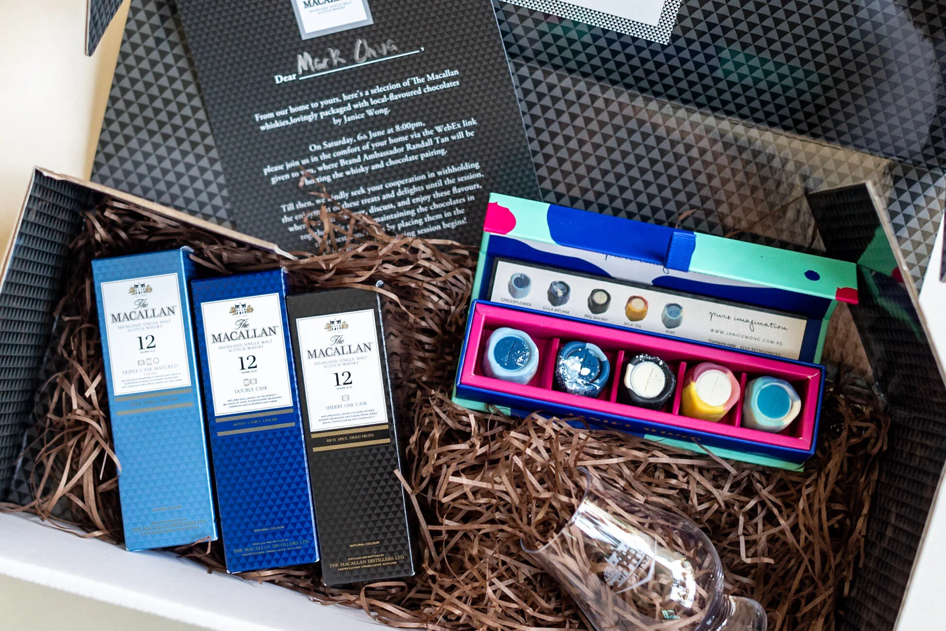 American Express Just Sent Me Macallan Whiskey Miniatures and Chocolates for an Online Guided Tasting - The Platinum Card